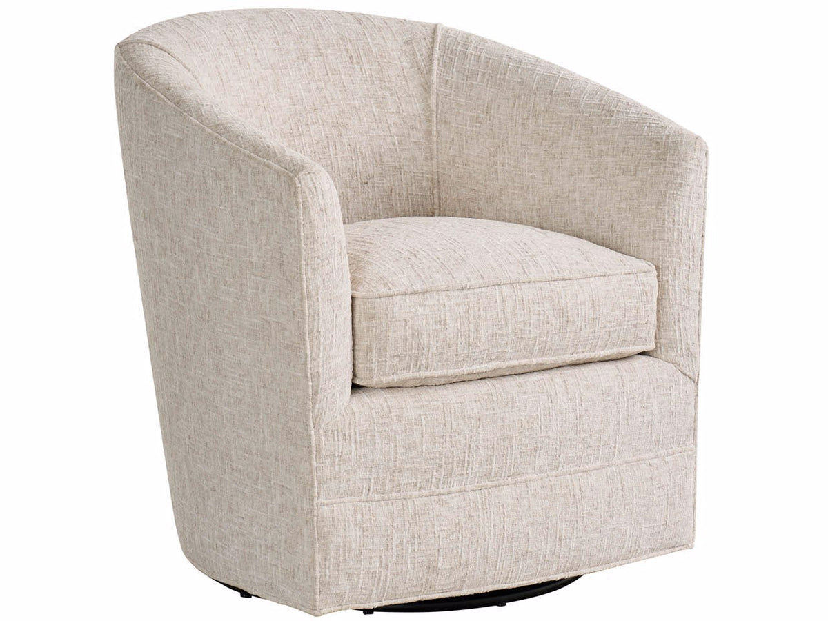 Universal Furniture Burke Swivel Chair — Rani Arctic — Burke Collection