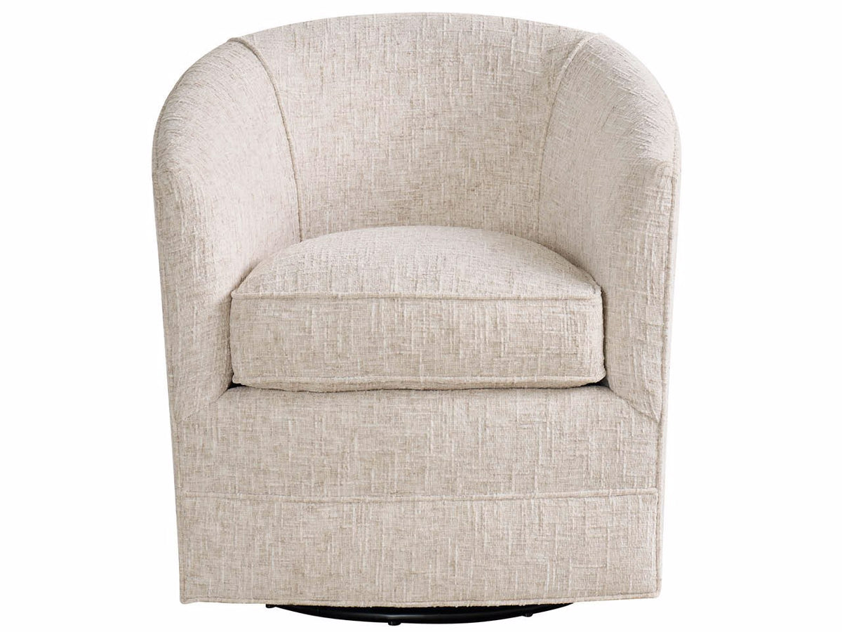 Universal Furniture Burke Swivel Chair — Rani Arctic — Burke Collection