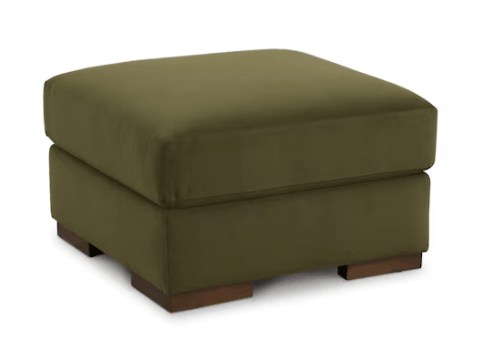 Bassett Southpark Storage Ottoman — Leather, Hidden Storage Bassett Sofa