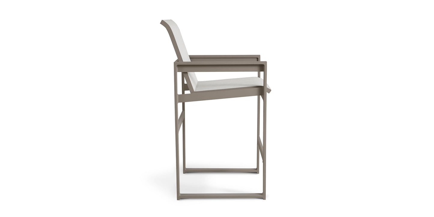 Bonavista Outdoor Track Arm Bar Stool Bassett