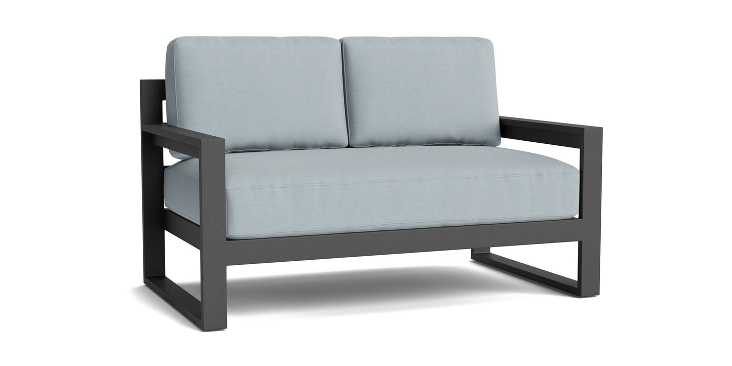 Bonavista Outdoor Track Arm Loveseat Bassett