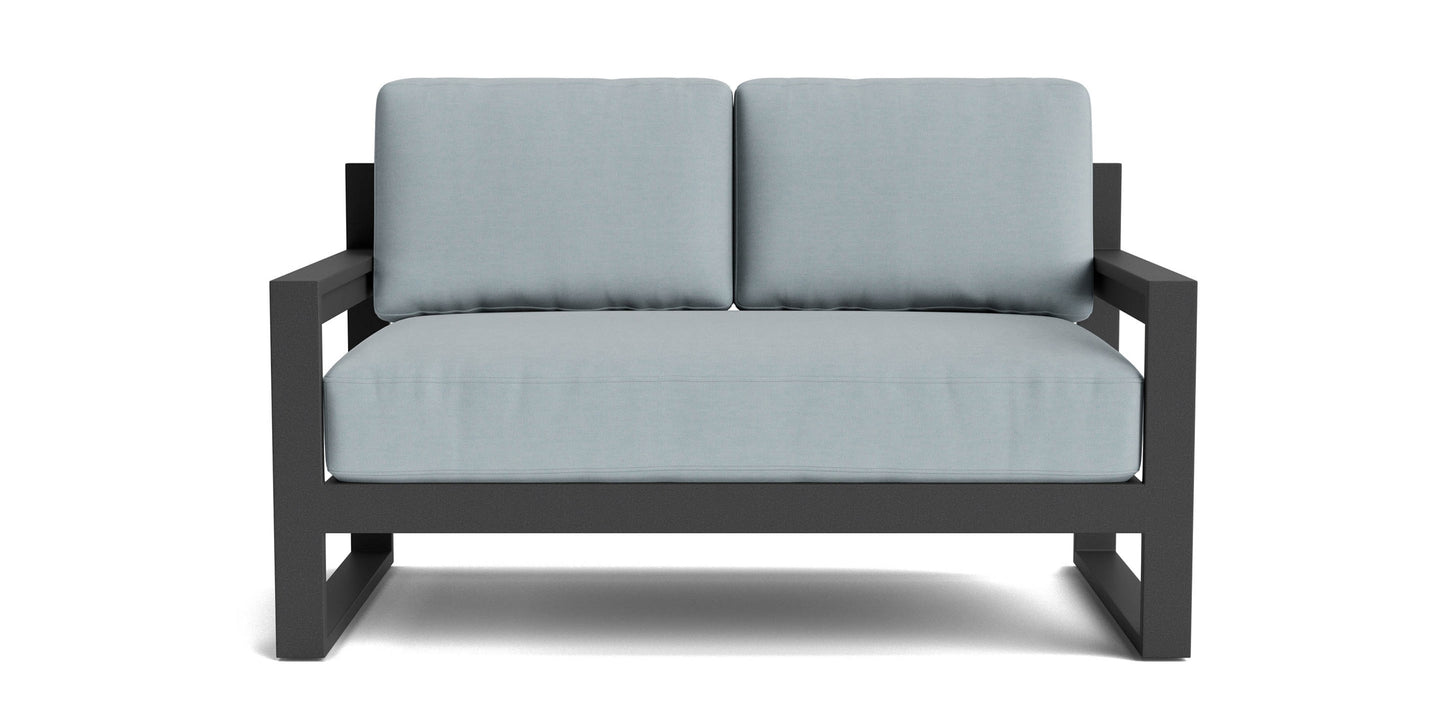 Bonavista Outdoor Track Arm Loveseat Bassett