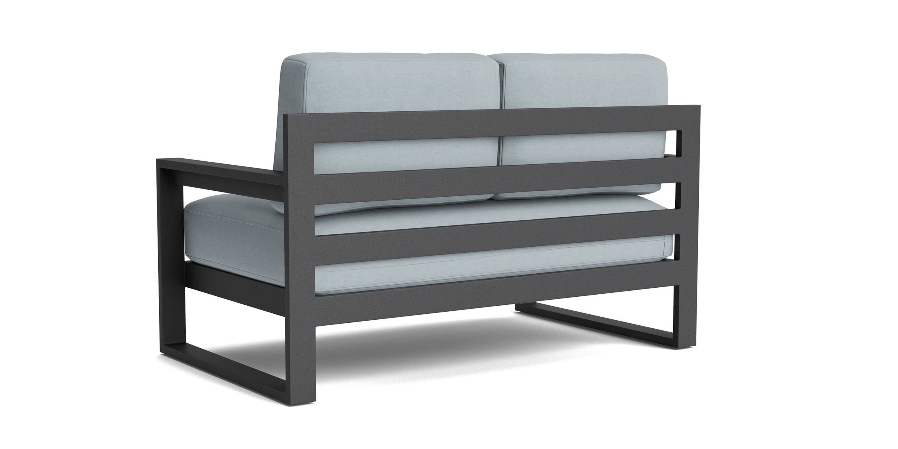 Bonavista Outdoor Track Arm Loveseat Bassett