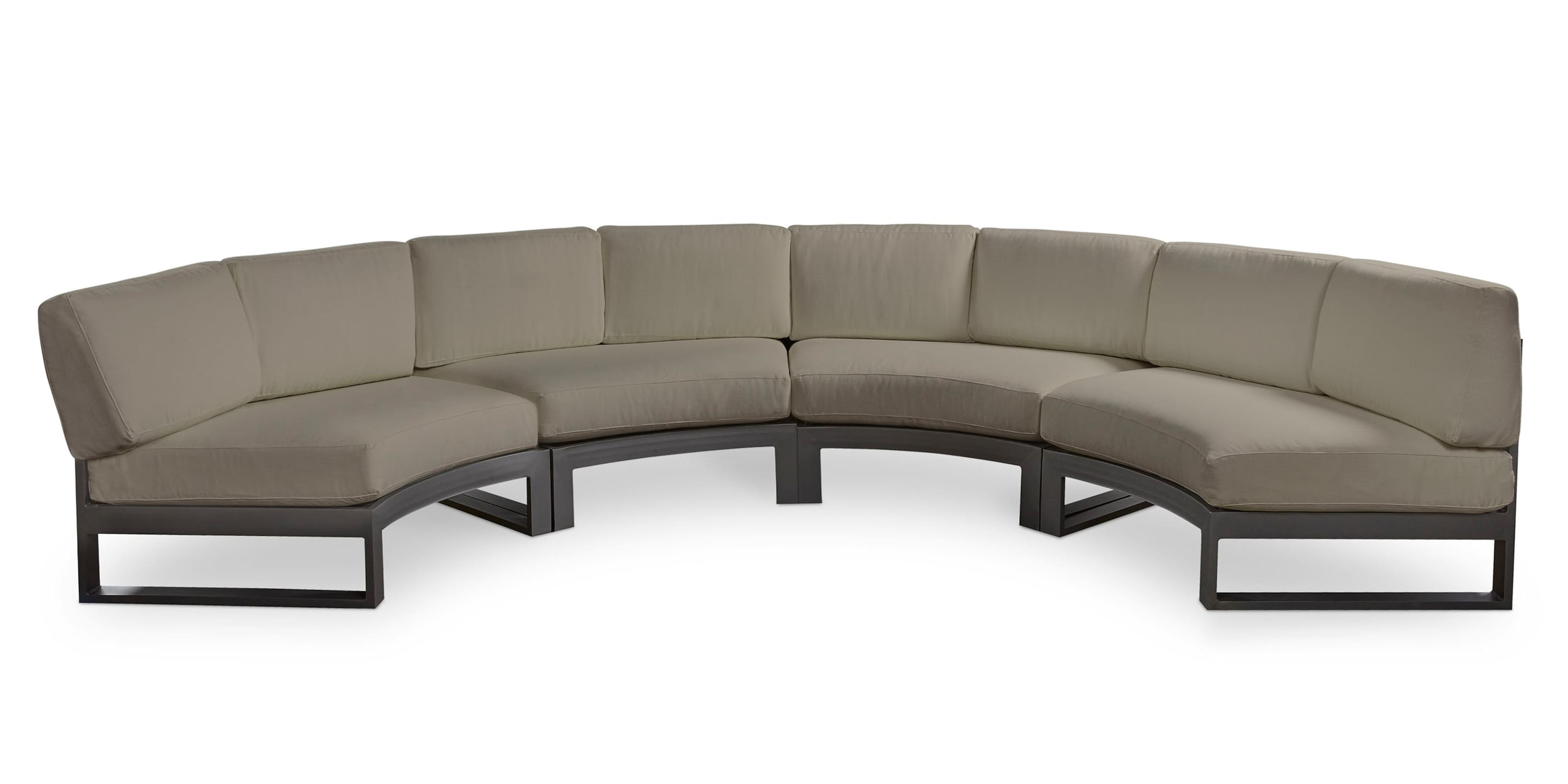 Bonavista Outdoor Curved Armless Sectional Bassett
