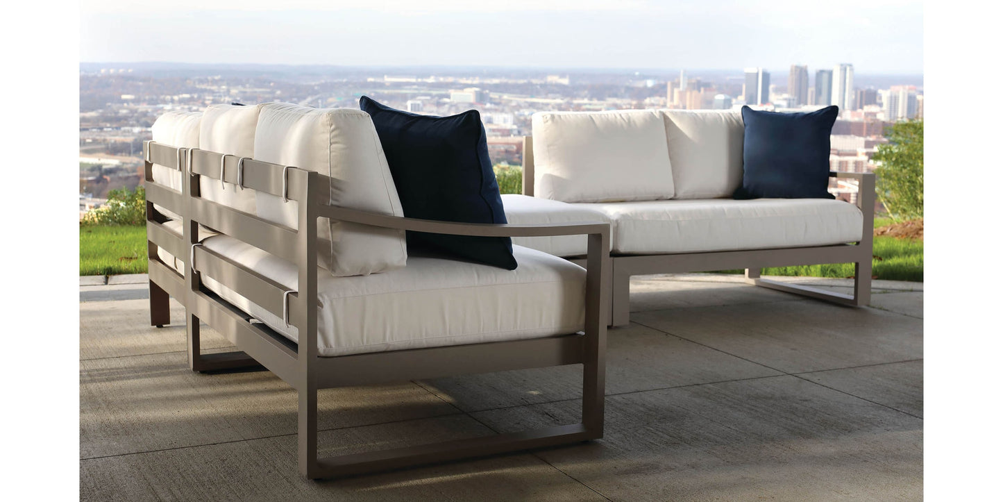 Bonavista Outdoor Track Arm Sectional Bassett