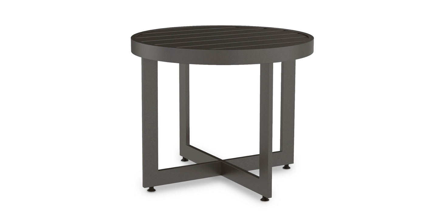 Walker Outdoor Round End Table Bassett Outdoor