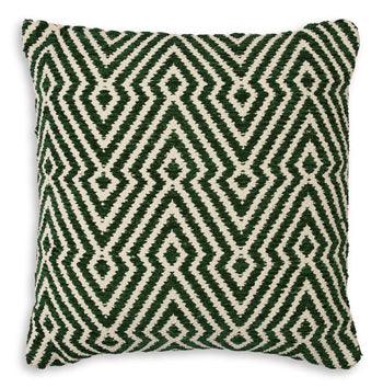 Digover Pillow Set of 4 — Handwoven Green/Ivory Signature Design by Ashley® Accent Pillows