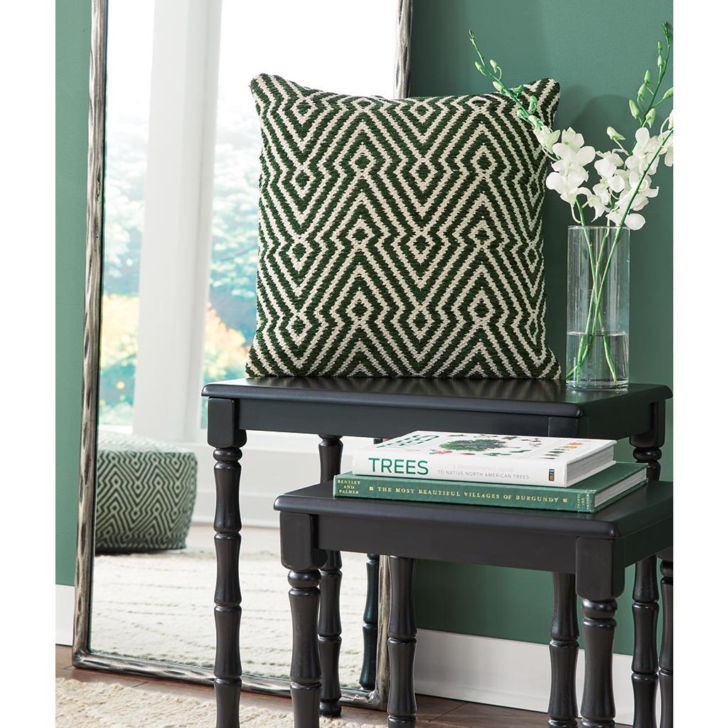 Digover Pillow Set of 4 — Handwoven Green/Ivory Signature Design by Ashley® Accent Pillows