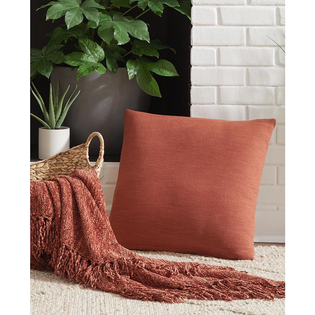 Thaneville Pillows — Rust Linen Blend, Set of 4 Signature Design by Ashley® Accent Pillows