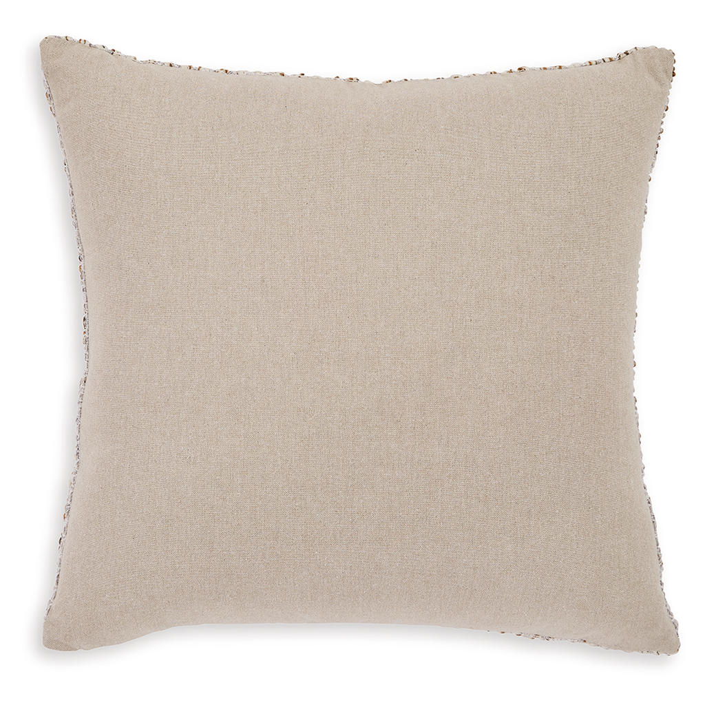 Abler Pillow — Textured Stripes in Ivory, Gray and Gold Signature Design by Ashley® Accent Pillows