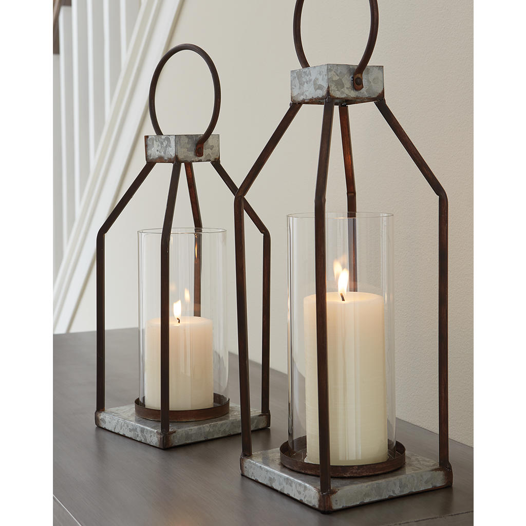 Diedrick Lantern (Set of 2) Signature Design by Ashley® Home Accents