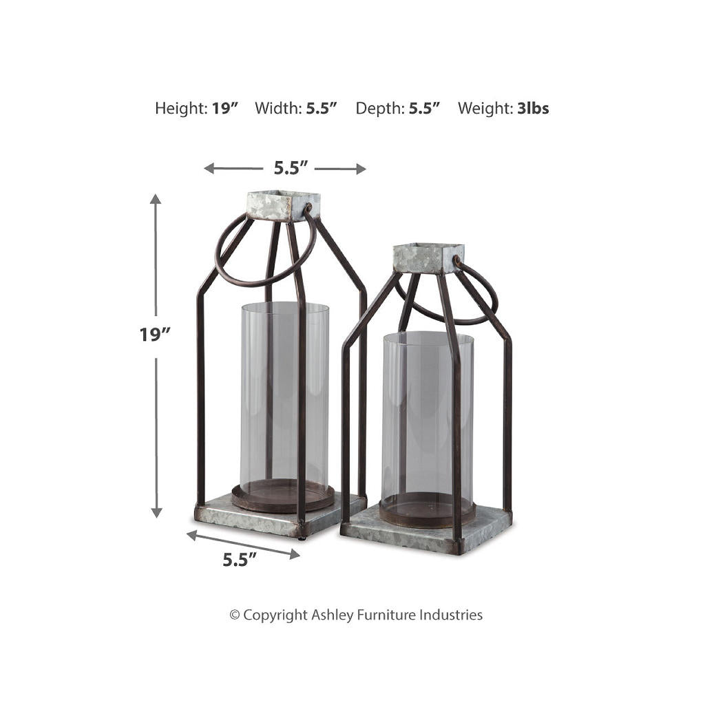 Diedrick Lantern (Set of 2) Signature Design by Ashley® Home Accents