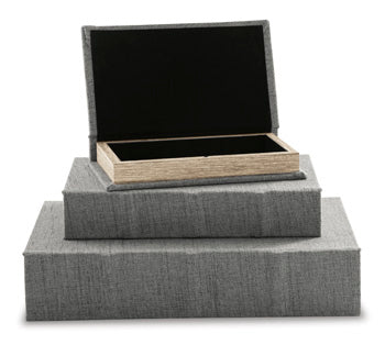 Jolina Box (Set of 3) Signature Design by Ashley® Home Accents