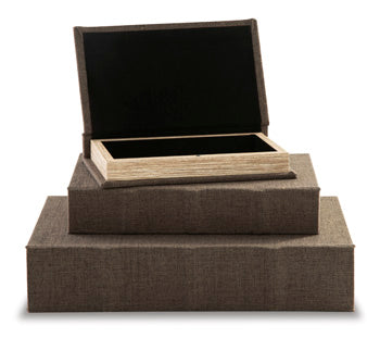 Jolina Box (Set of 3) Signature Design by Ashley® Home Accents