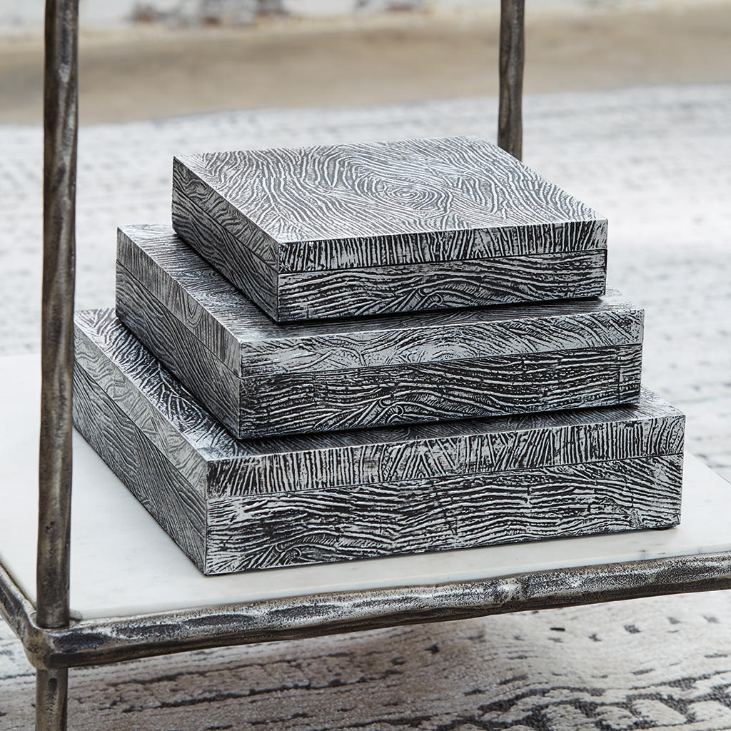 Keldy Box (Set of 3) Signature Design by Ashley® Home Accents