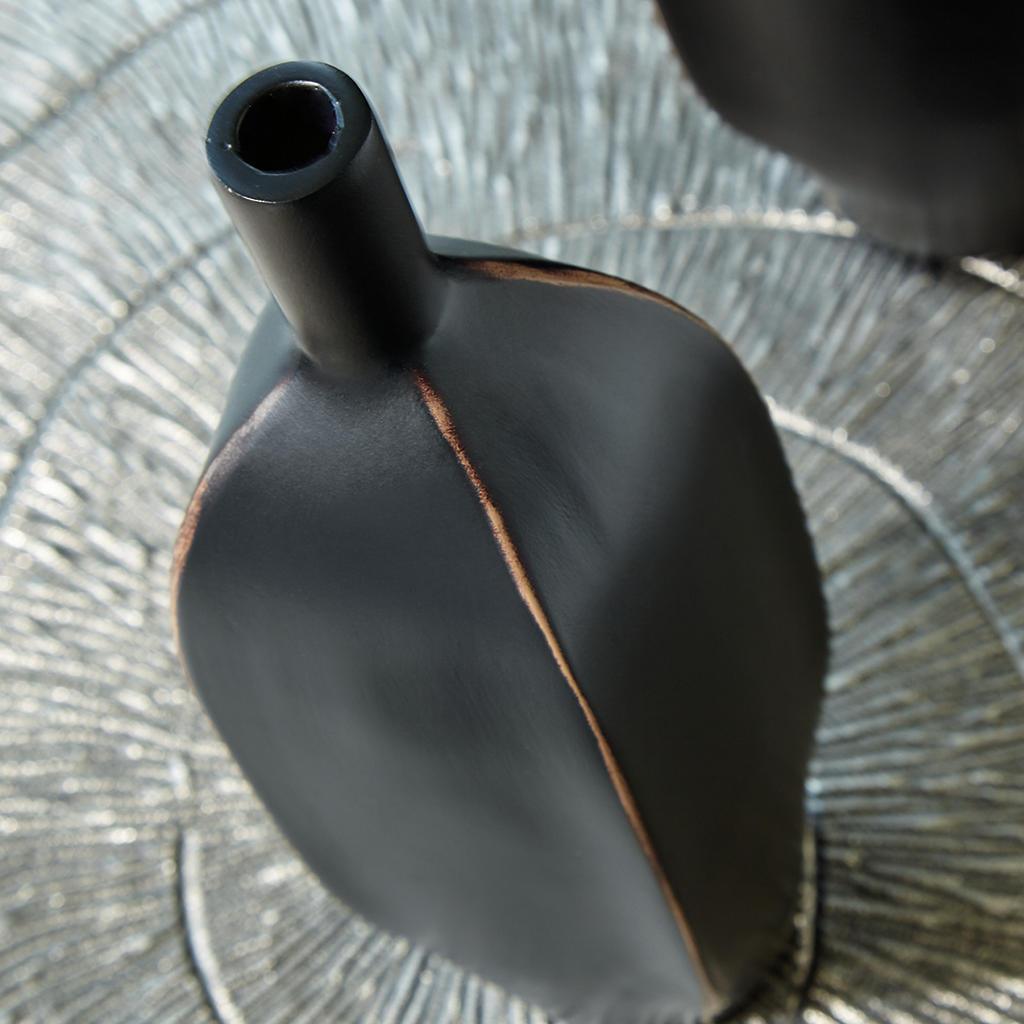 Rhaveney Vase Set of 3 — Black, 9.45 Inch Signature Design by Ashley® Home Accents