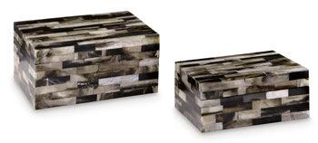 Ellford Box Set of 2 — Mosaic Neutrals Signature Design by Ashley® Home Accents