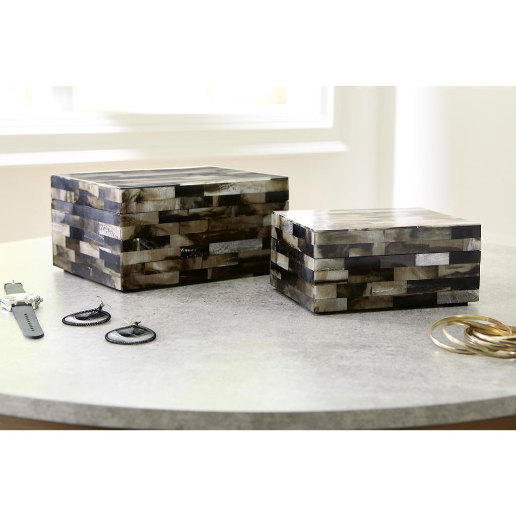 Ellford Box Set of 2 — Mosaic Neutrals Signature Design by Ashley® Home Accents