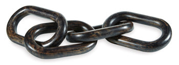 Mardelby Sculpture — Distressed Black Carved Wood Accent Signature Design by Ashley® Home Accents