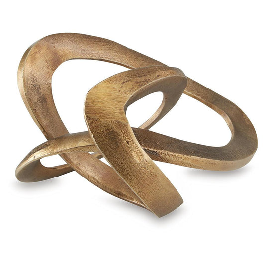 Dunnruck Sculpture — Antiqued Brass Signature Design by Ashley® Home Accents