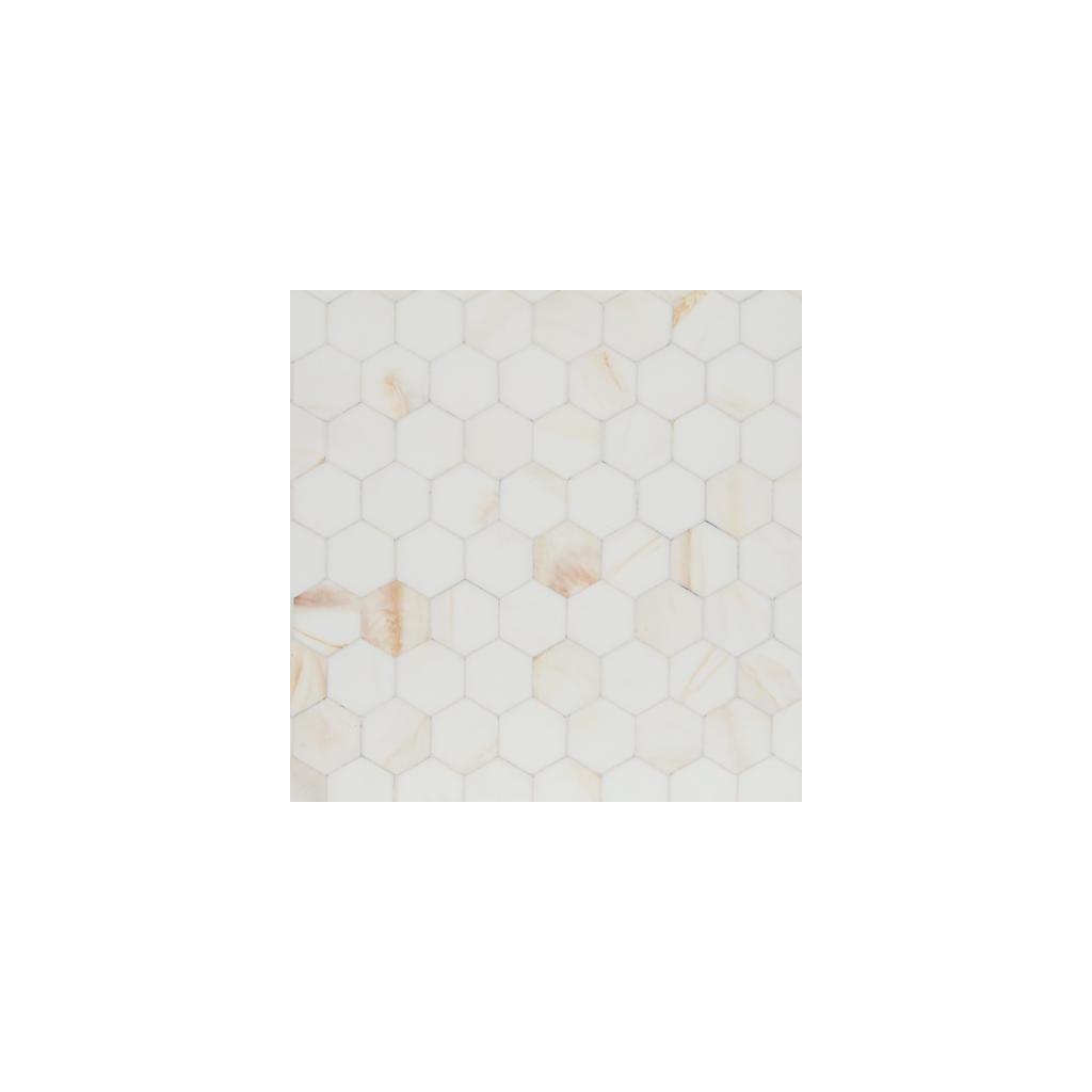 Aldenburg Boxes, Set of 2 — Cream Hexagonal Mosaic Stack Signature Design by Ashley® Home Accents