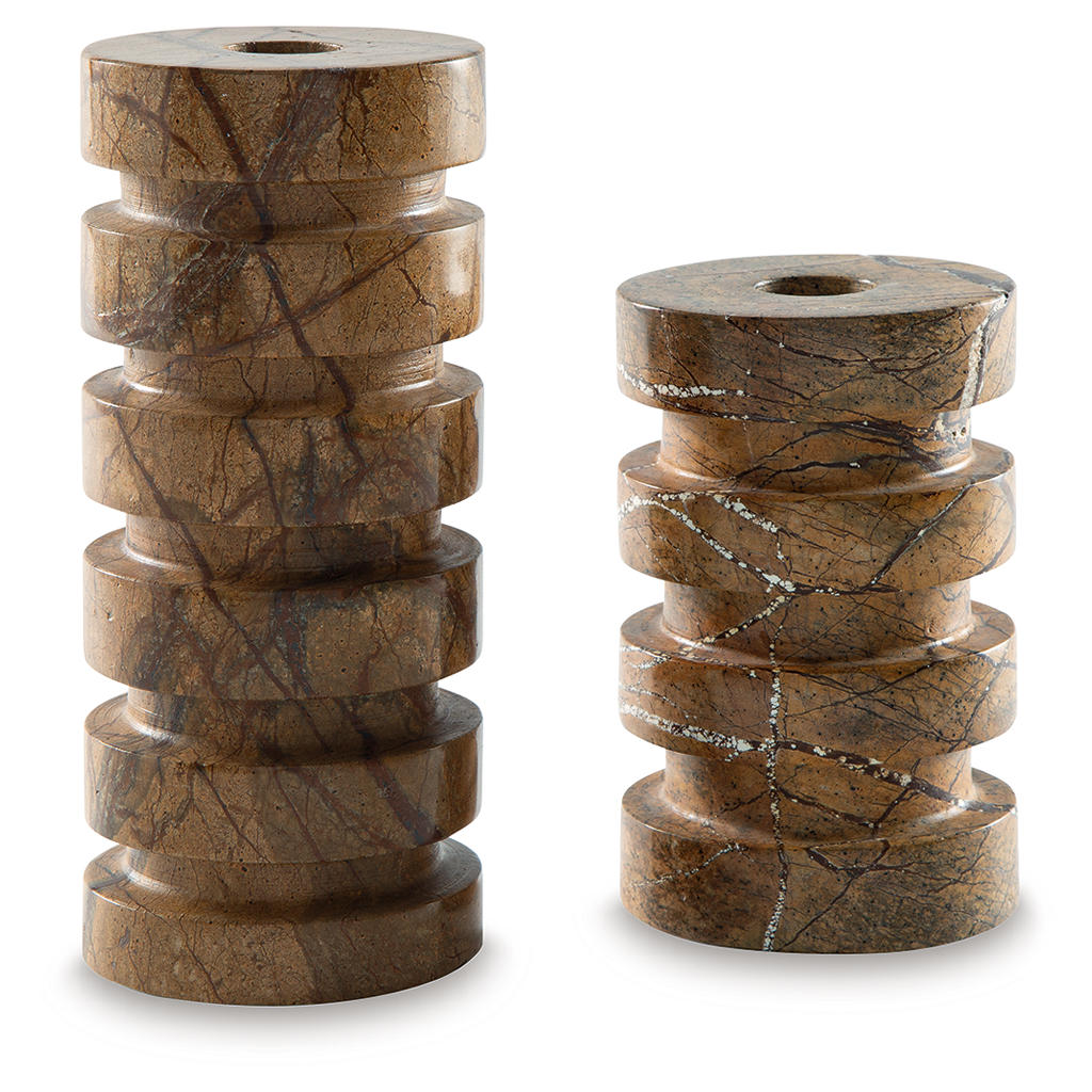 Emsleyfield Candle Holder Set (Set of 2) Signature Design by Ashley® Home Accents