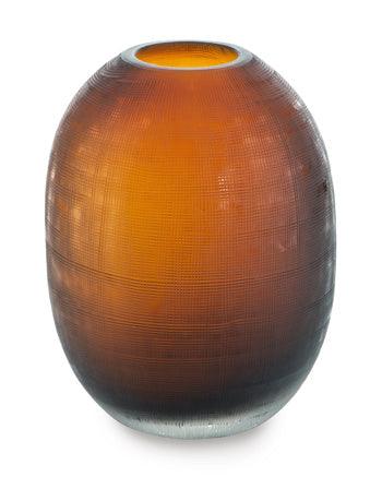 Embersen Vase Set of 2 — Amber, 7.75 Inch Signature Design by Ashley® Home Accents