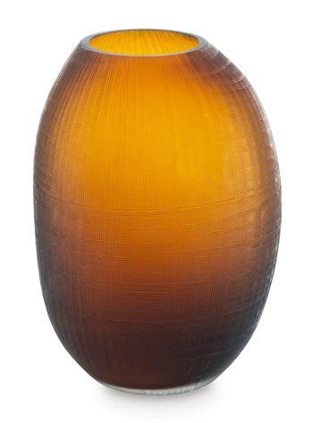 Embersen Vase Set of 2 — Amber, 11 Inch Signature Design by Ashley® Home Accents
