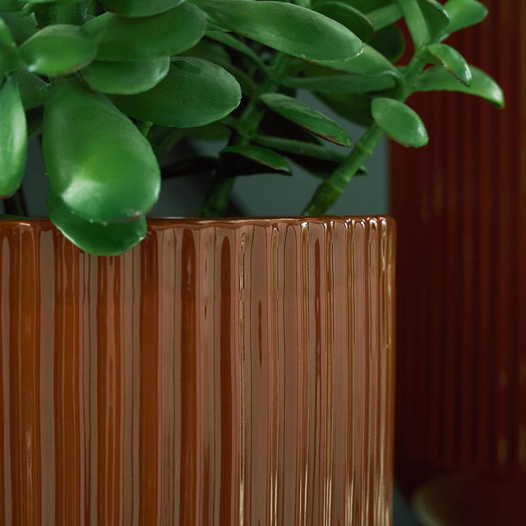 Avalyah Vase Set of 2 — Burnt Umber, 8-Inch Wide Signature Design by Ashley® Home Accents