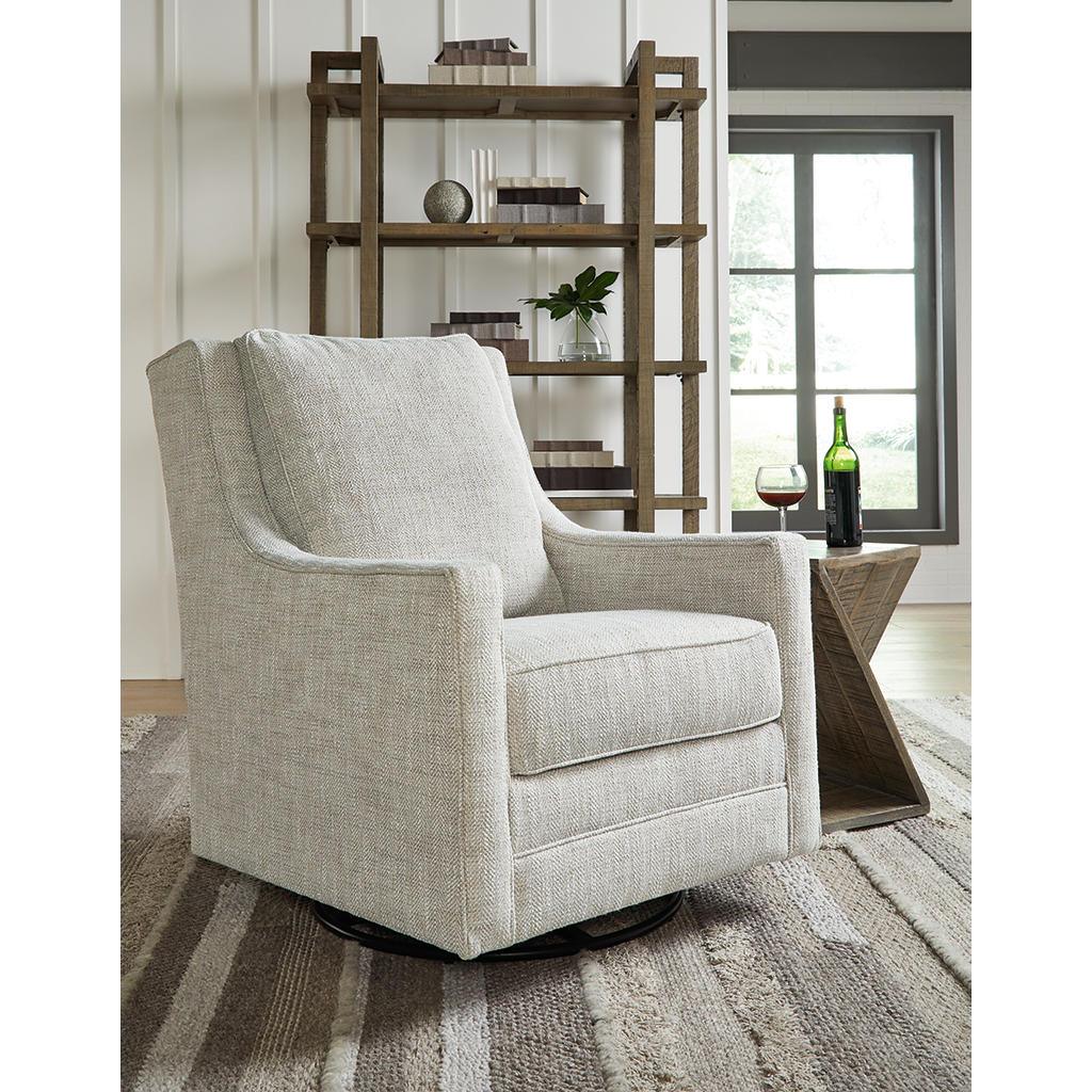 Kambria Swivel Glider Accent Chair — Fog Signature Design by Ashley® Living Room