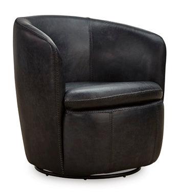 Kierreys Swivel Accent Chair — Midnight Signature Design by Ashley® Living Room