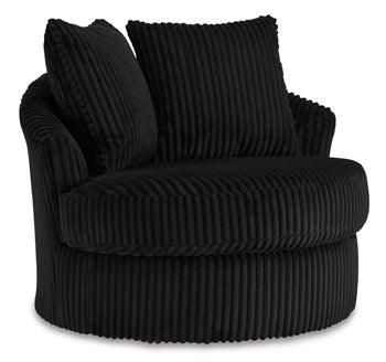 Gramwell Swivel Accent Chair — Onyx Signature Design by Ashley® Living Room