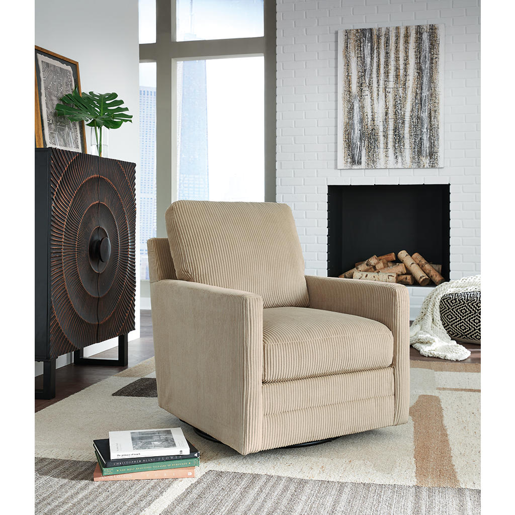 Icaman Swivel Chair Signature Design by Ashley® Living Room