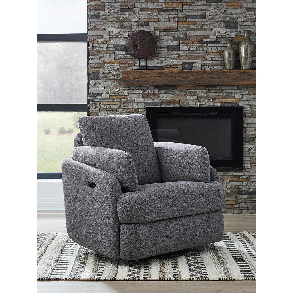 Alainmont Next-Gen Nuvella Swivel Power Recliner Signature Design by Ashley® Living Room