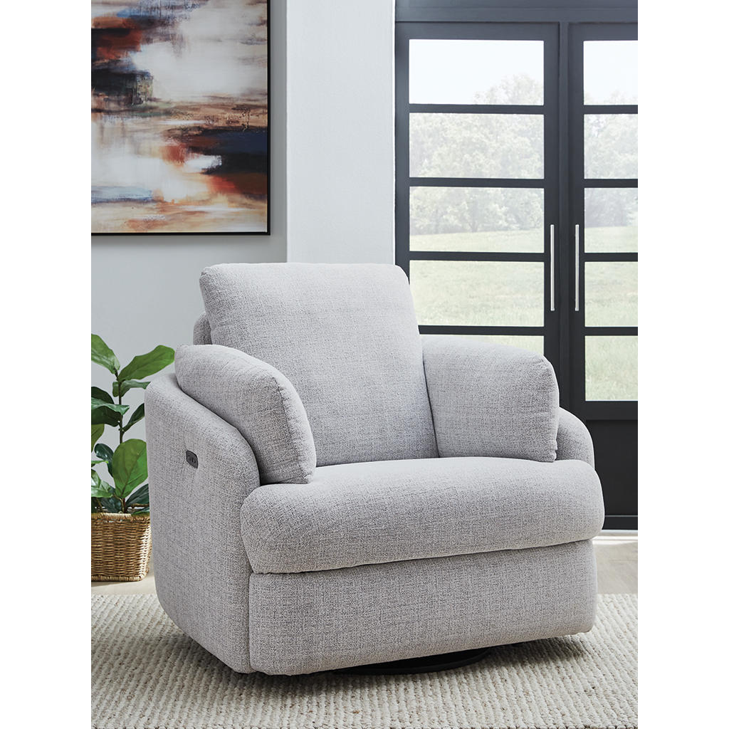 Alainmont Next-Gen Nuvella Swivel Power Recliner Signature Design by Ashley® Living Room
