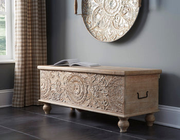 Fossil Ridge Storage Bench Signature Design by Ashley® Home Accents