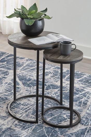 Briarsboro Accent Table Set of 2 — Gray Wash on Black Signature Design by Ashley® Living Room