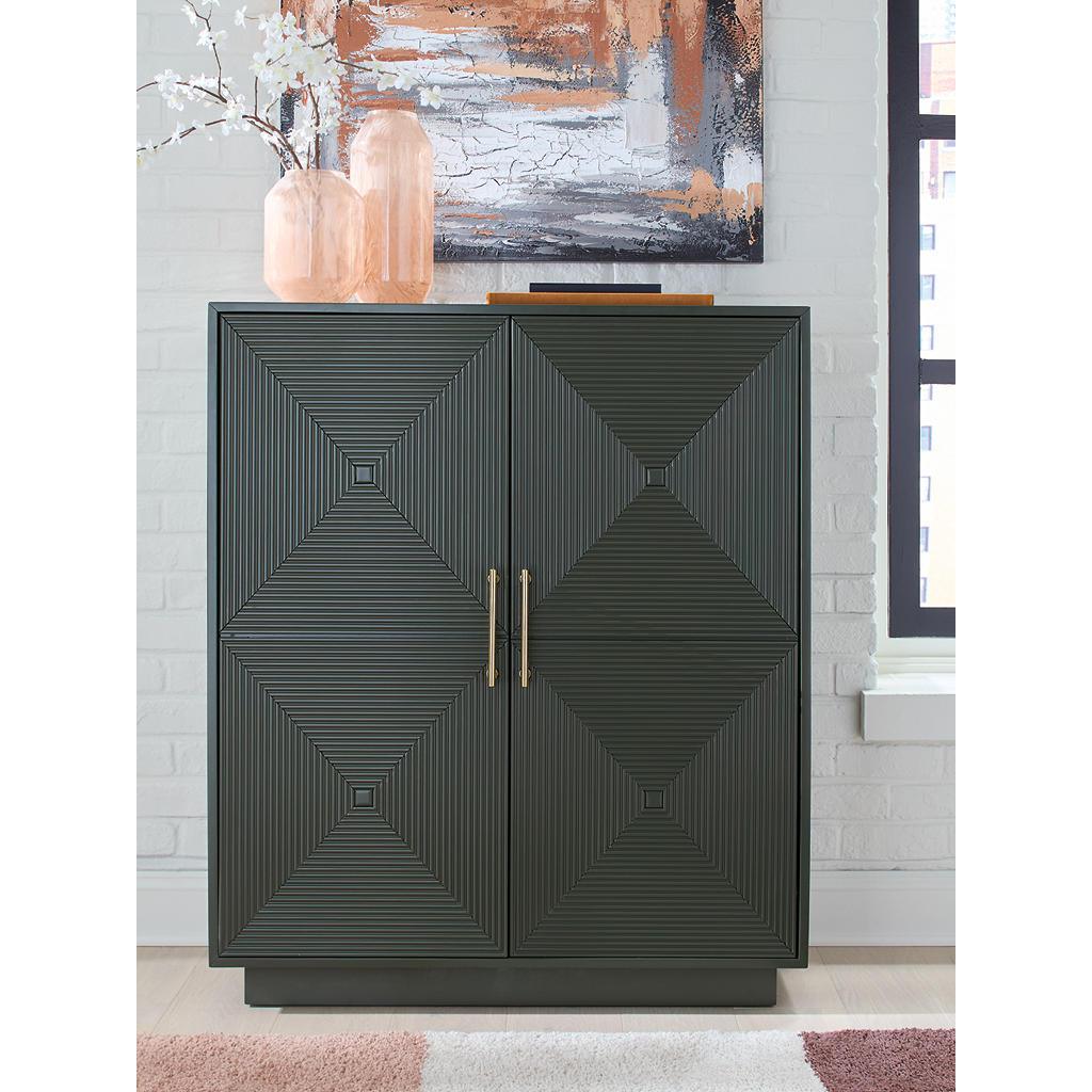 Geirwood Accent Cabinet — Dark Green Signature Design by Ashley® Living Room