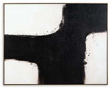 Reighlea Wall Art — Black and White, Hangs 4 Ways Signature Design by Ashley® Wall Decor