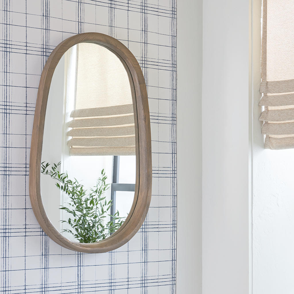 Aarilynn Accent Mirror — Antiqued Brown Wood, 24 x 39 Signature Design by Ashley® Wall Decor