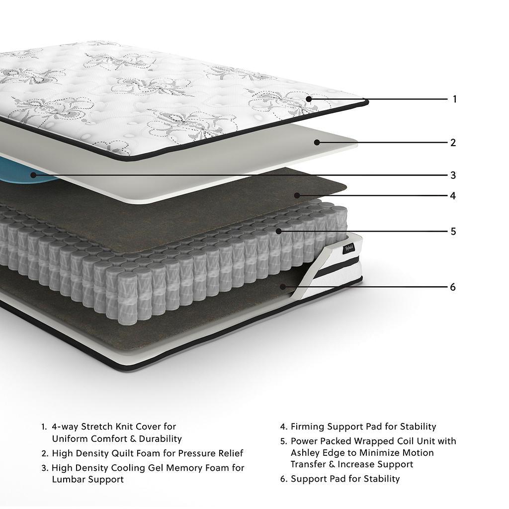 Chime 10" Hybrid Queen Mattress in a Box Sierra Sleep® By Ashley Queen