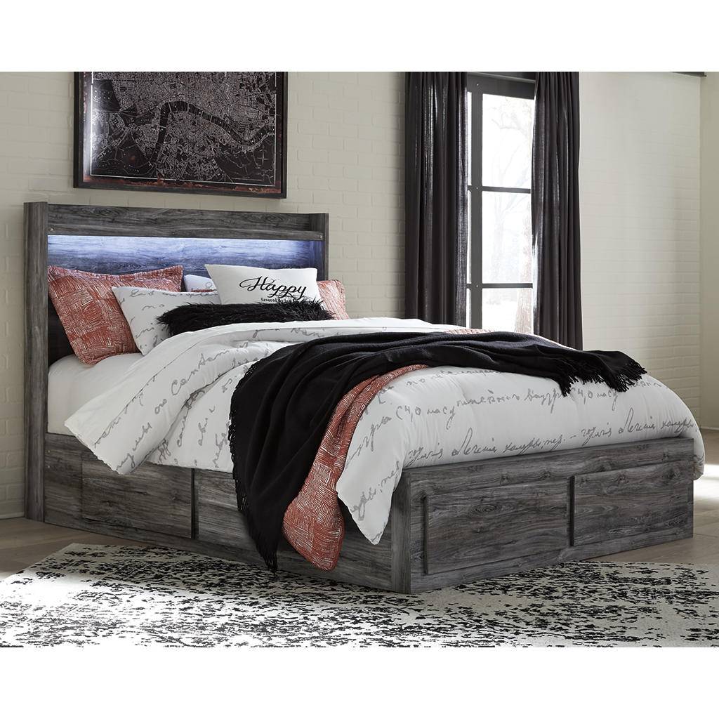 Baystorm Queen Panel Bed with 4 Storage Drawers Signature Design by Ashley® Bedroom