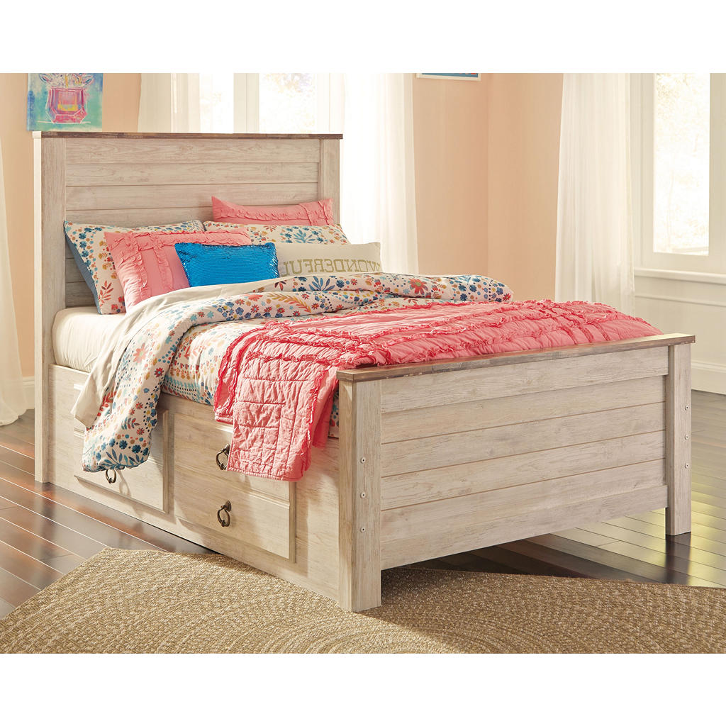 Willowton Full Panel Bed with Storage and Nightstand Signature Design by Ashley® Uncategorized
