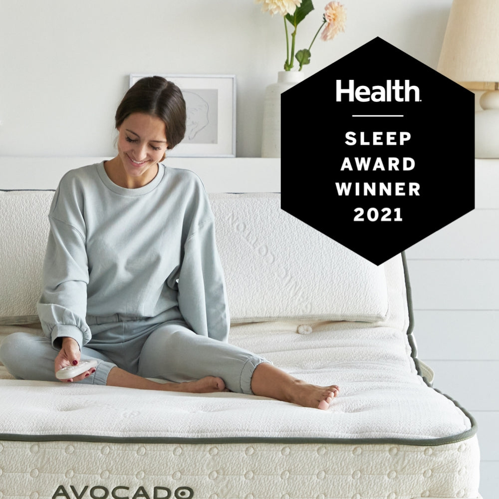 Avocado Eco Adjustable Base — Head and Foot Lift, Massage, Zero Gravity