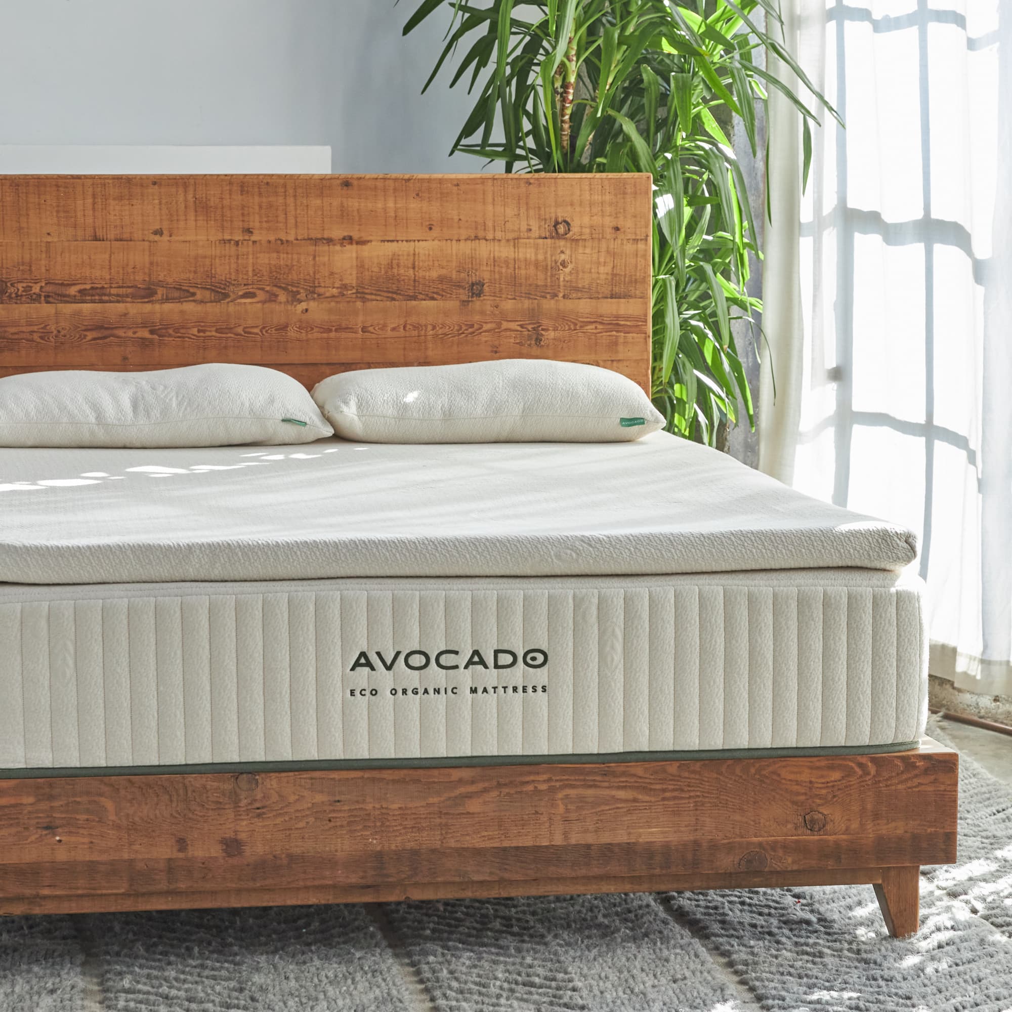 Avocado Eco Organic Mattress Topper — 2 or 3 in Latex, Medium or Plush