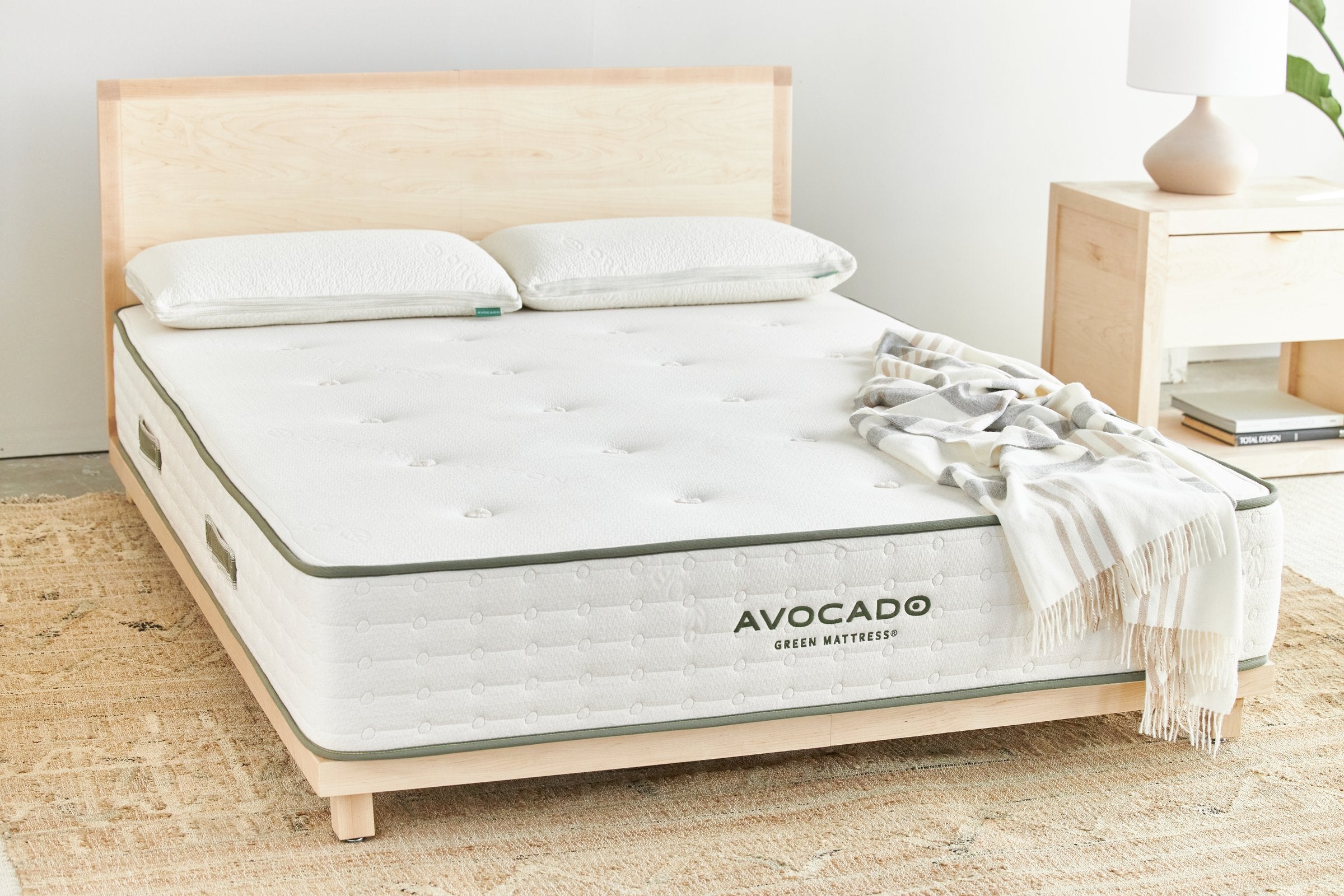 Avocado Green Mattress Medium Tight-Top — Organic Latex Hybrid, 11 in