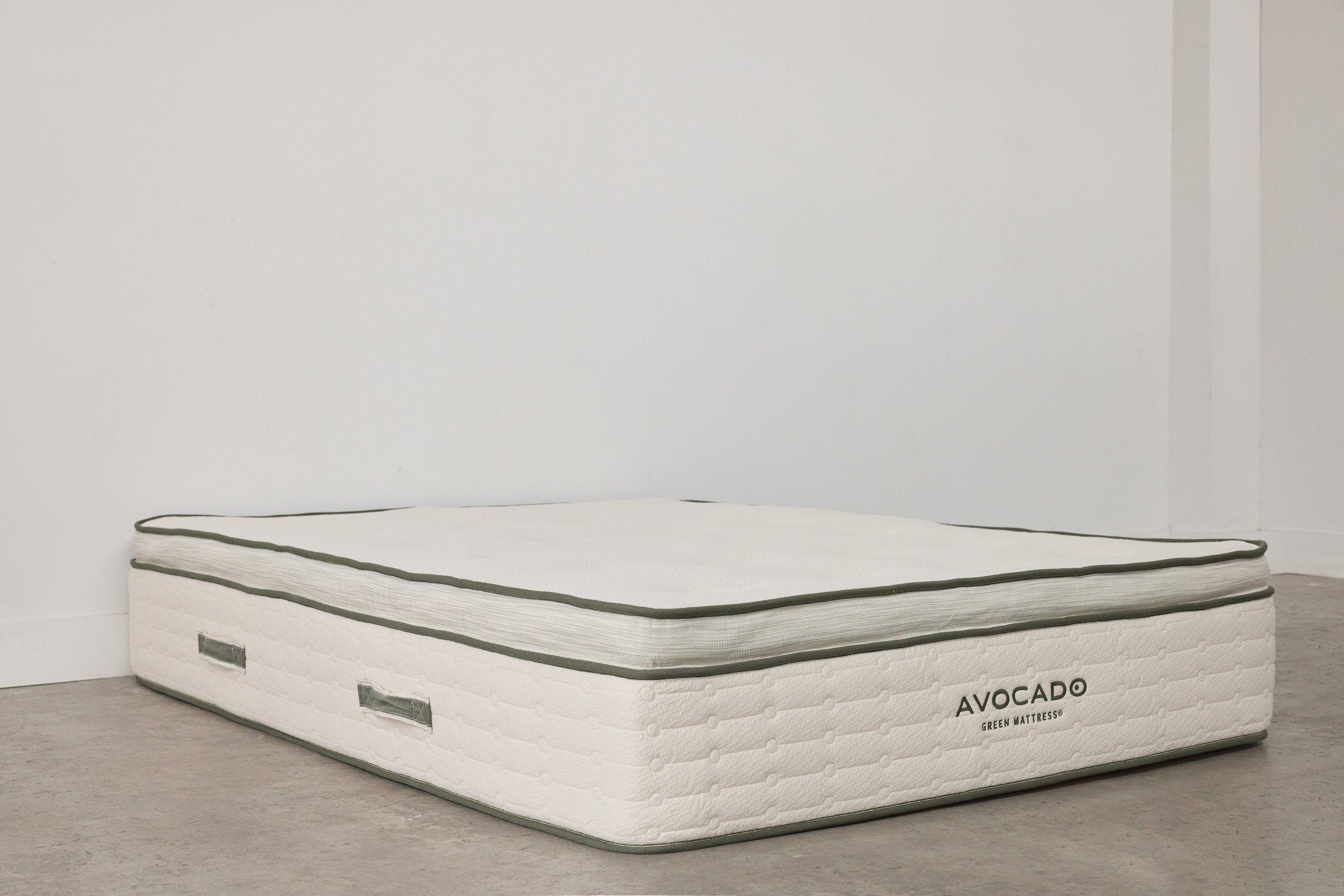 Avocado Green Mattress Plush Pillow-Top — 5 in Organic Latex, 13 in