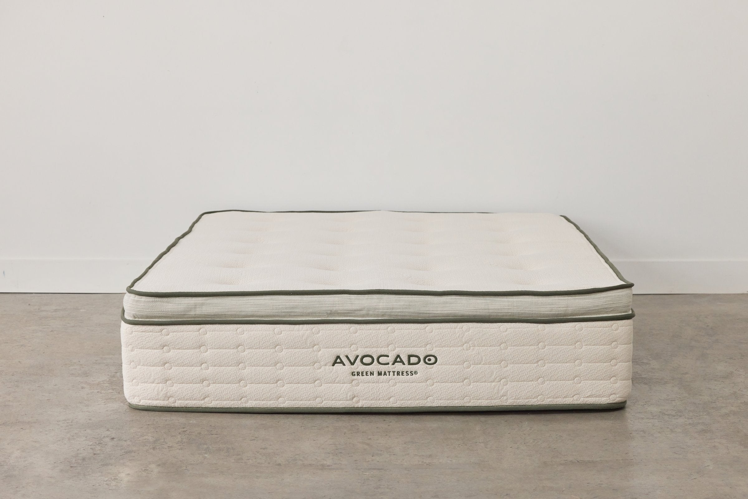 Avocado Green Mattress Plush Pillow-Top — 5 in Organic Latex, 13 in