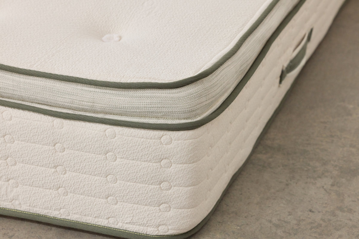 Avocado Green Mattress Plush Pillow-Top — 5 in Organic Latex, 13 in