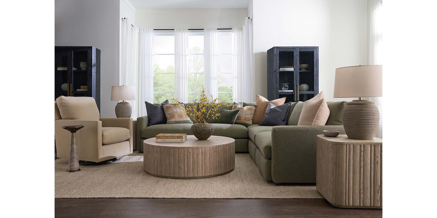 Andora Round Plinth Cocktail Table Bassett